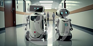 Assistant robots that provide medical assistance in hospitals and clinics Generative AI