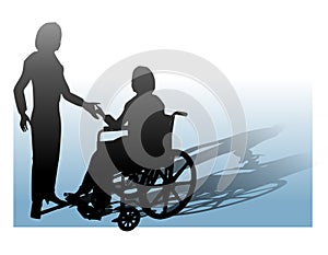 Assisting Person In Wheelchair