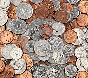Assorted American coins