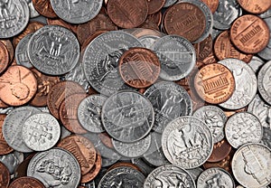 Assorted American coins