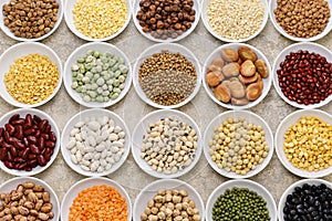 Assorted beans around the world.