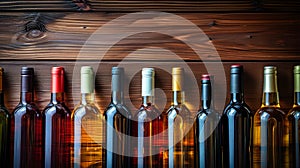 Assorted Bottles of Wine in a Cellar