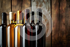 Assorted Bottles of Wine in a Cellar