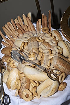 Assorted bread basket