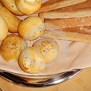 Assorted bread basket