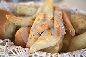 Assorted bread basket