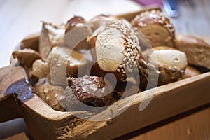Assorted bread basket