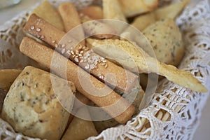 Assorted bread basket