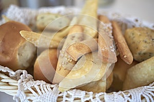 Assorted bread basket