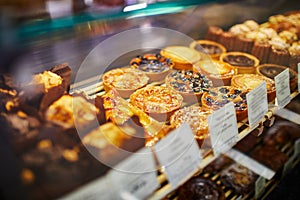 Assorted bread displayed in Bakery Shop