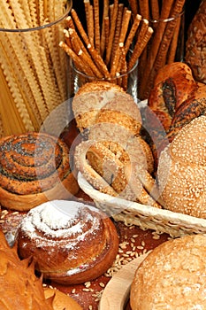 Assorted breads