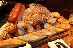 Assorted breads