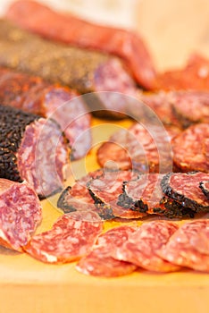 assorted catalan spanish salami photo