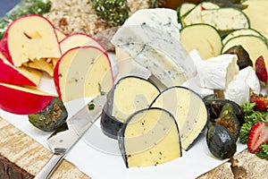 Assorted cheeses