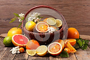 Assorted citrus fruit