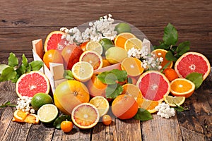 Assorted citrus fruit