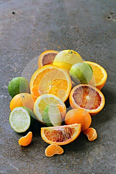 Assorted citrus - lemon, manadarin, orange