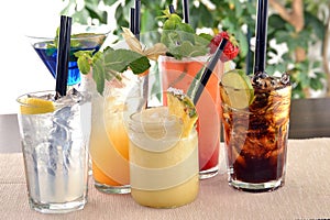 Assorted cocktails