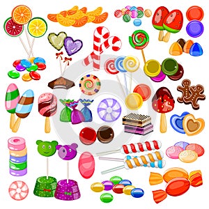 Assorted colorful Candy Collection