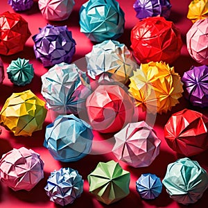 Assorted colorful crumpled paper balls, showing diverse discarded ideas