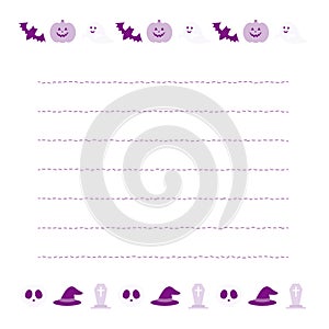 Assorted colorful and cute Halloween illustrations