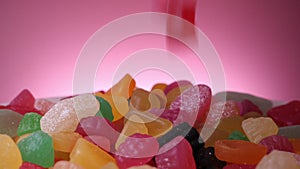 Assorted colorful juicy candies