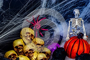 Assorted colourful halloween decorations on display. Calgary Alberta Canada