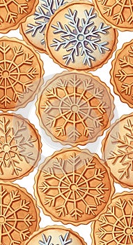 Assorted Cookies with Intricate Designs and Patterns