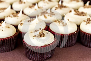 Assorted Cupcakes on Display