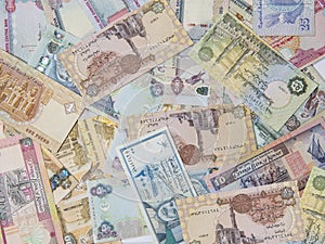 Assorted currency notes