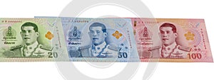 Assorted currency notes of Thailand Baht