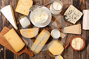 Assorted dairy products