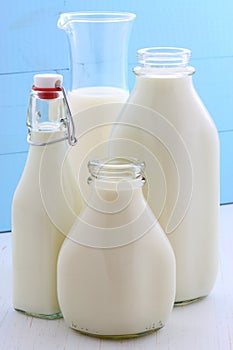 Assorted and delicious milk