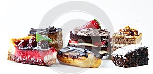Assorted desserts, cakes and pastries photo