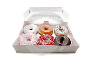 Assorted Donuts on white