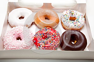 Assorted Donuts on white