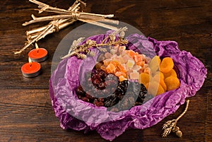 Assorted dried fruit