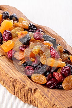 Assorted dried fruit and berries