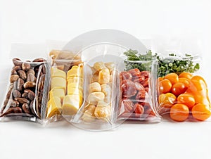 Assorted Dried Fruits & Nuts in Resealable Bags