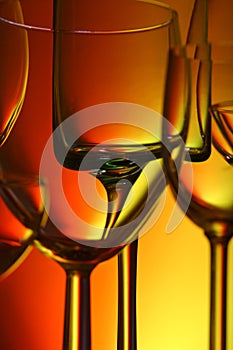 Assorted drinking glasses