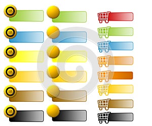 Assorted E-Commerce Web Buttons