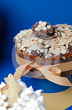 Assorted Easter Sweet Treats, Sweet Bread, Kulich, Easter Composition