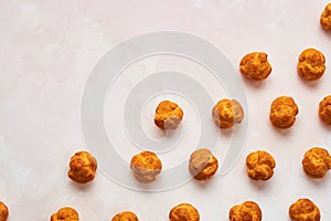 Assorted fresh cream puff cakes