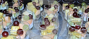 Assorted fruit cups