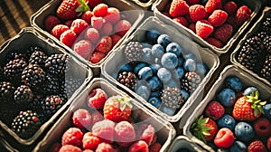 Assorted Fruits in Plastic Containers