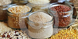 Assorted Grains Adorned Tabletop