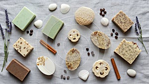 And shape including green rectangles brown and white ovals and