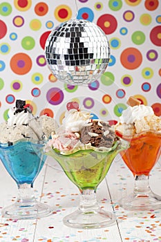 Assorted ice cream flavors