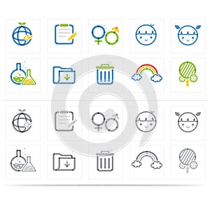assorted icons. Vector illustration decorative design