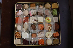 Assorted indian milk sweets